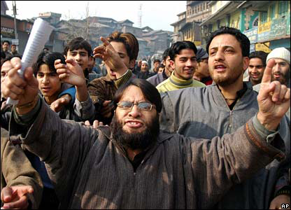 BBC media coverage of demonstration