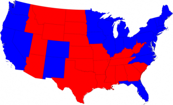 red vs. blue election map