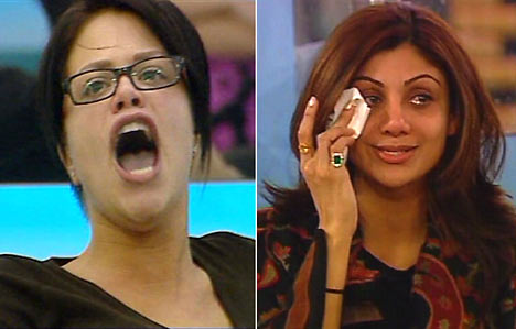 Jade Goody (left) and Shilpa Shetty (right)