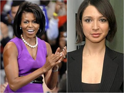 Michelle Obama and Maya Rudolph