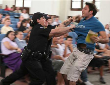 Andrew Meyer tased by police at a University of Florida political event