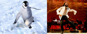 Savion Glover as the \'Stunt Double\' in Happy Feet