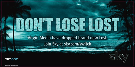 Sky's Lost ad