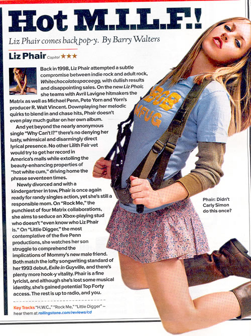 The following years showed in so many ways, that even Liz Phair, Ms. Indie-...