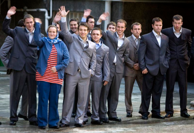 British sailors waving goodbye