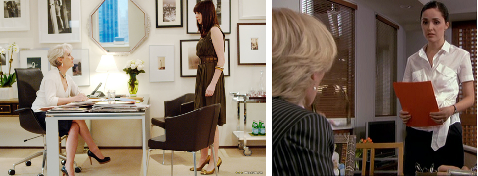 Intergenerational office tensions between the women of The Devil Wears Prada and Damages.