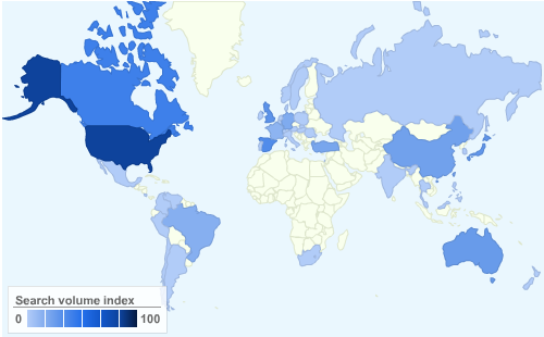 Twitter geographic 2009