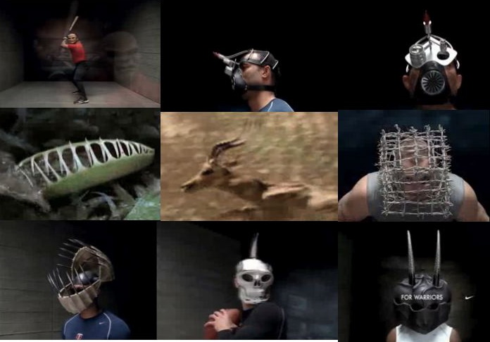 Masks from Nike's Pro Apparel Ad