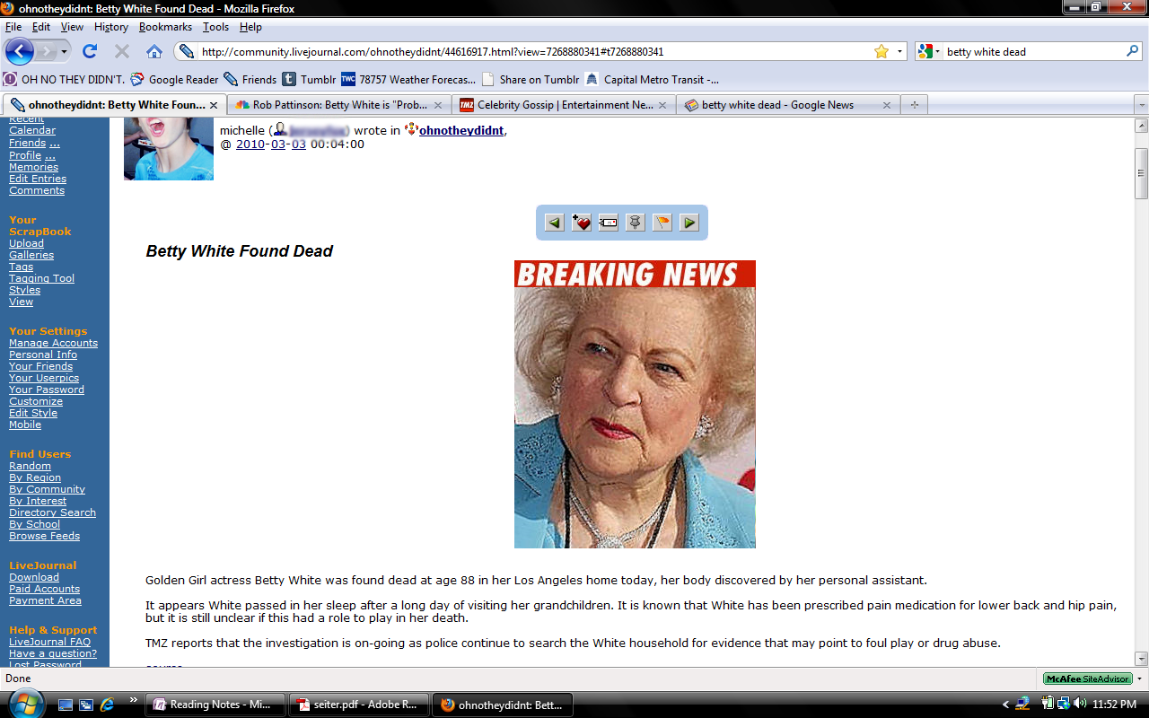 Betty white 2025 dead a hoax