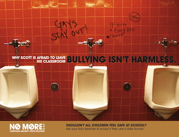 Poster for anti-gay bullying campaign by Lauren Swanson