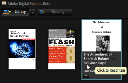 Adobe Digital Editions Beta