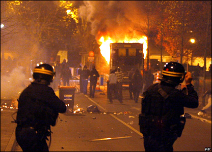 Rioters in Paris