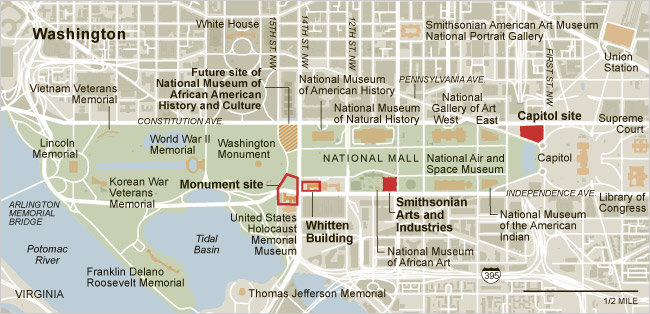 Map of National Mall