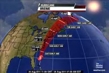 <strong>TWC Coverage of Hurricane Irene </strong>