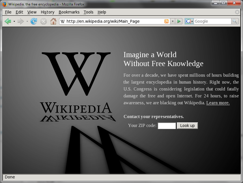 Wikipedia Blackout