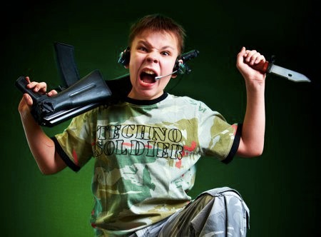 Techno-Soldier: Representation of Very Young Male Gamer Violence 
