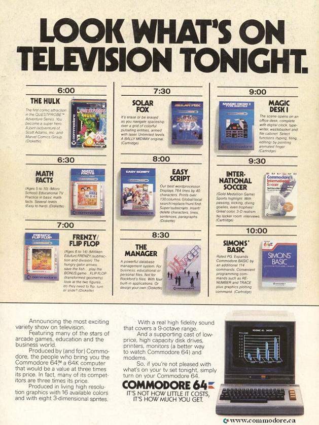 A Commodore 64 Advertisement
