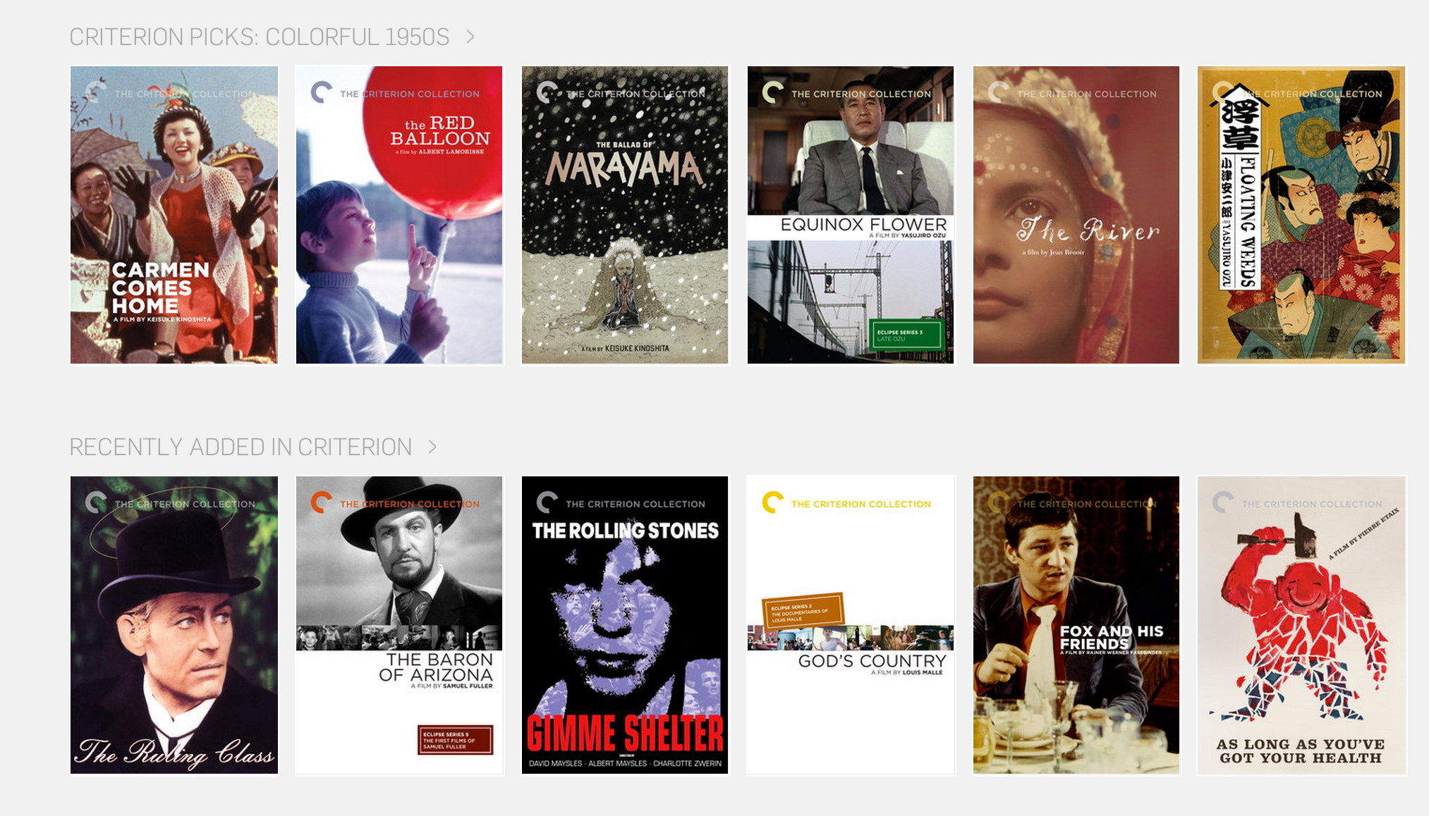 Curating categories in Hulu’s Criterion library