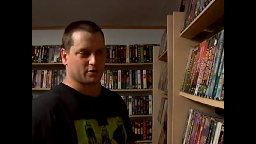 VHS collector's room