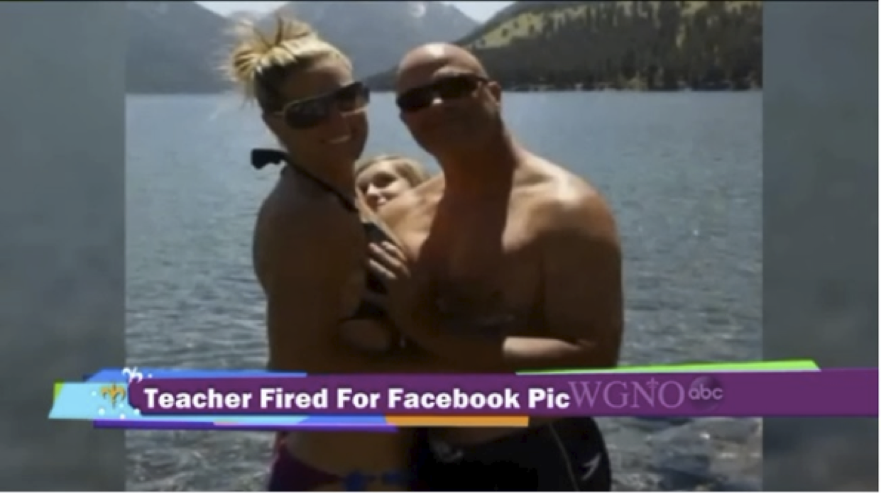 teacher fired for facebook photo