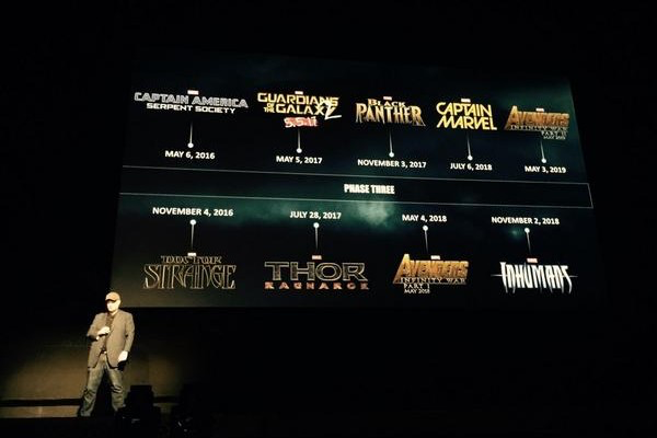 Marvel film slate