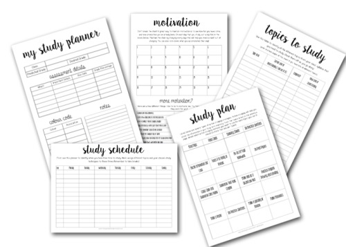 printable study guides