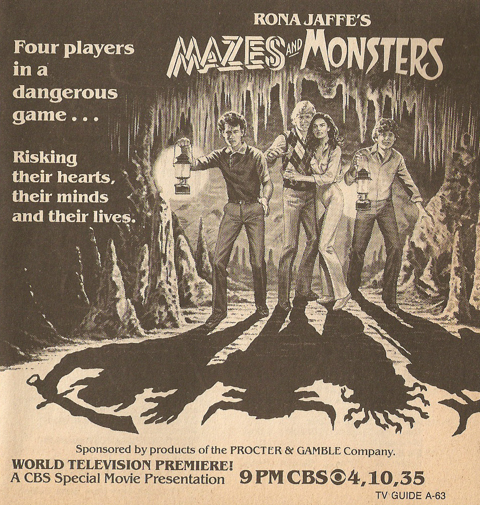 MAZES AND MONSTERS ADVERTISEMENT