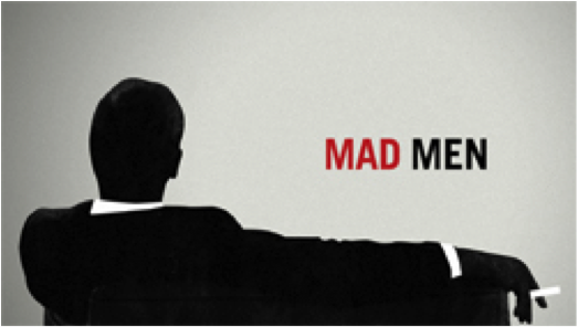 The final shot of the Mad Men opening credits