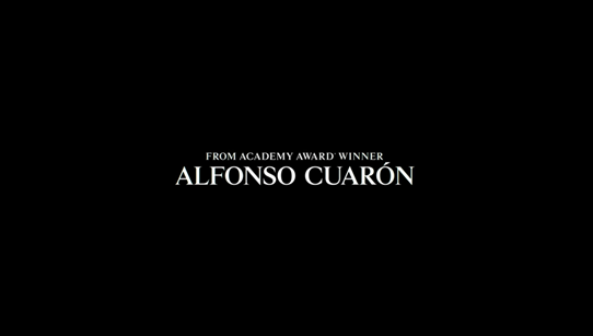 screenshot stating From Academy Award winner, Alfonso Cuarόn