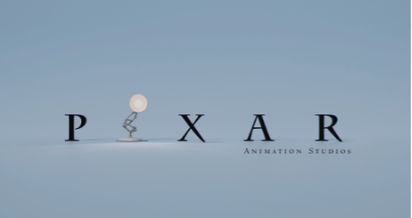 Luxo Jr. in the iconic Pixar logo